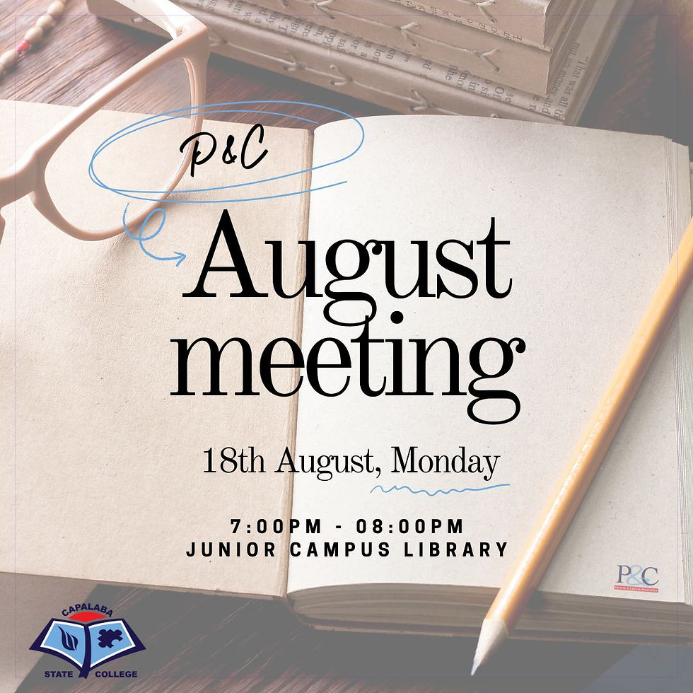 August P&C General Meeting - In-person
