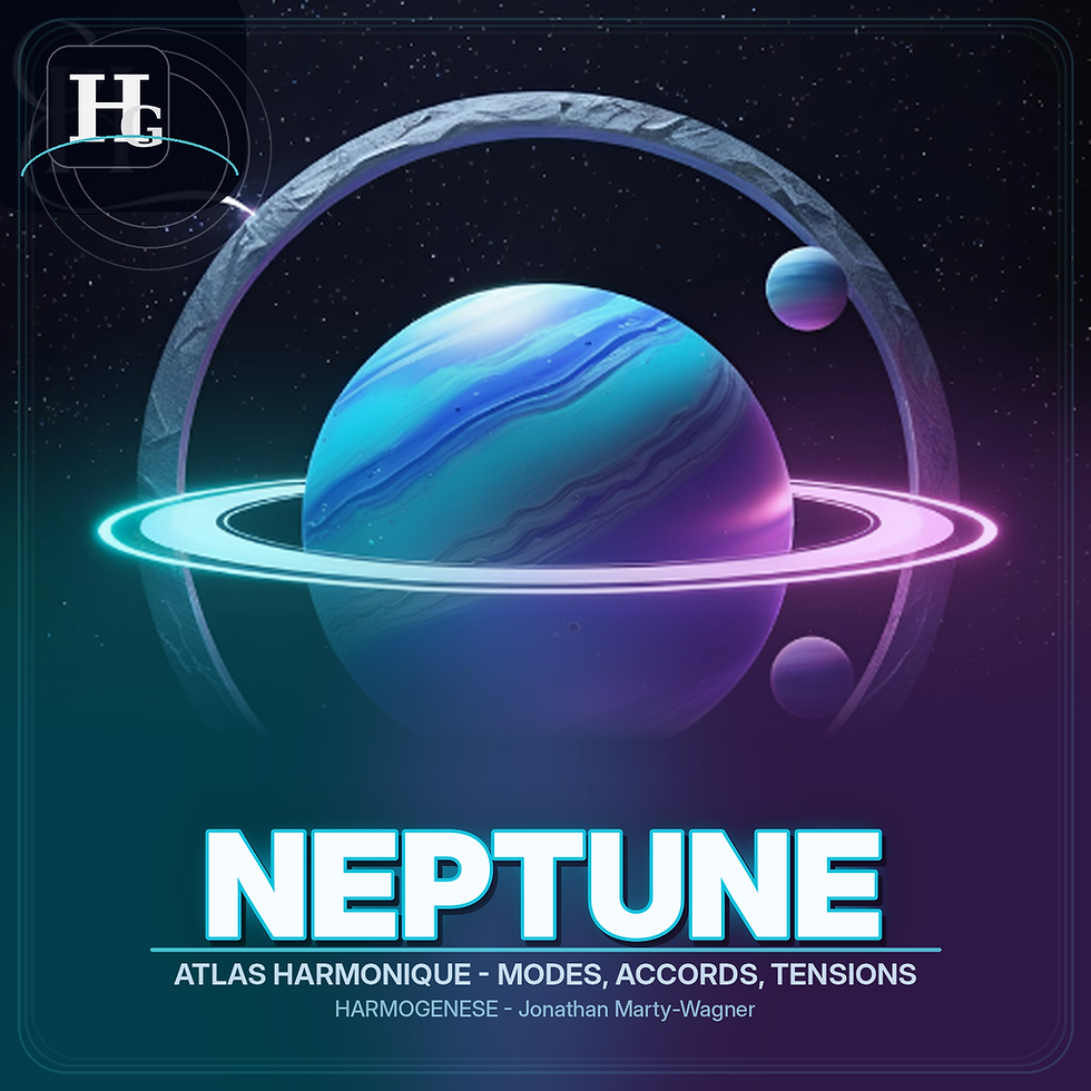Neptune permet d’explorer les modes, les gammes et les couleurs harmoniques comme un véritable atlas pour compositeurs.