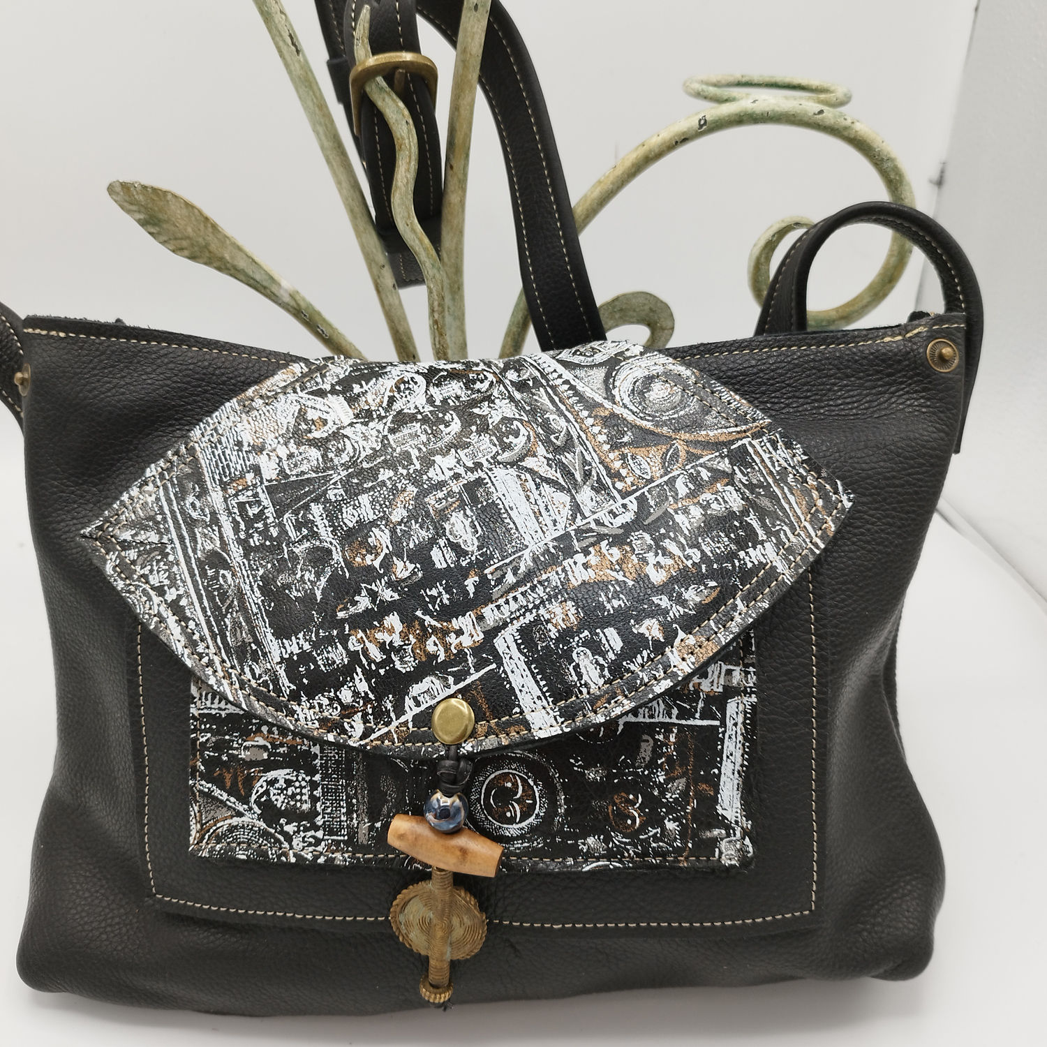 LOTUS NOIR rabat cuir fantaisie