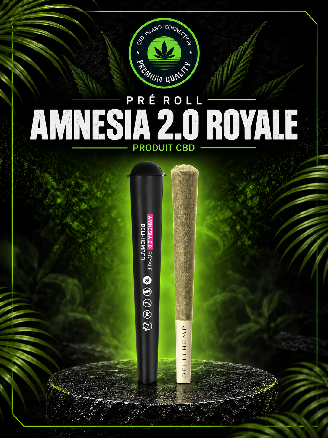 Pré-roll CBD Amnesia 2.0 Royal