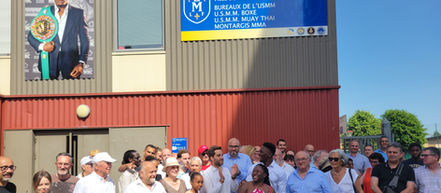 Boxe: le gymnase Christian Mbilli inauguré à Montargis en présence du champion du monde