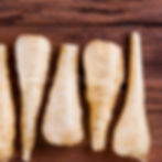 Thumbnail: All American Parsnips organized in a row.