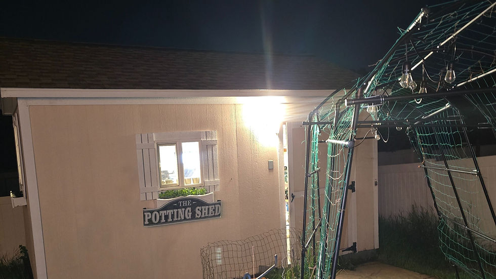 Our small shed we use to store our seeds and fulfill orders.