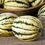 Miniatura: Jester Delicata squash on a burlap surface.