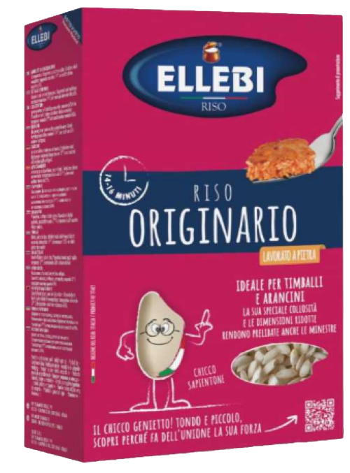 Ellebi Riso Originario 1kg – italienischer Rundkornreis für Arancini und Suppen