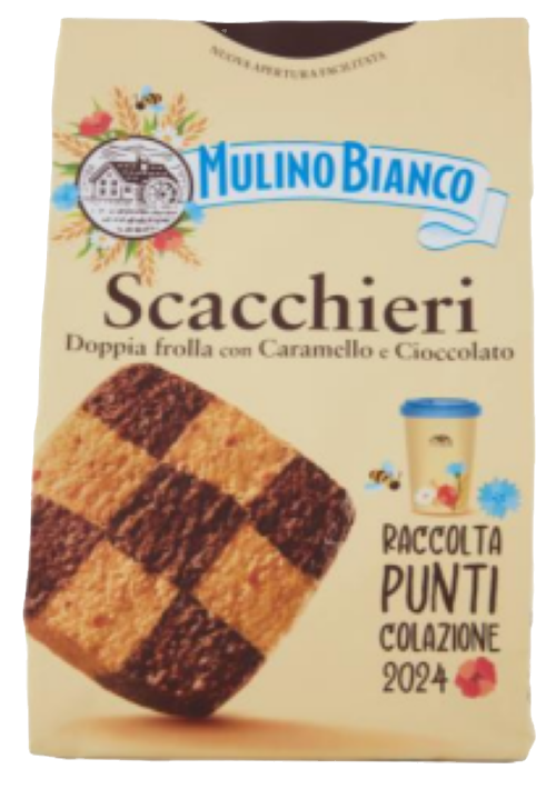 Mulino Bianco Schacchieri Kekse – italienische Mürbekekse mit Kakao und Vanille