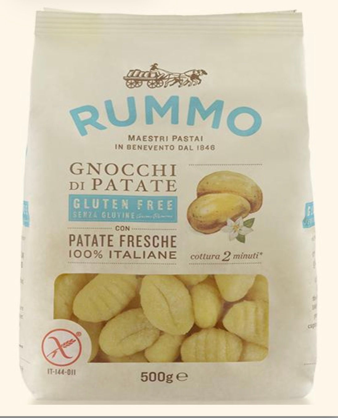 RUMMO Gnocchi di Patate glutenfrei 500 g – Italienische Kartoffel-Gnocchi ohne G