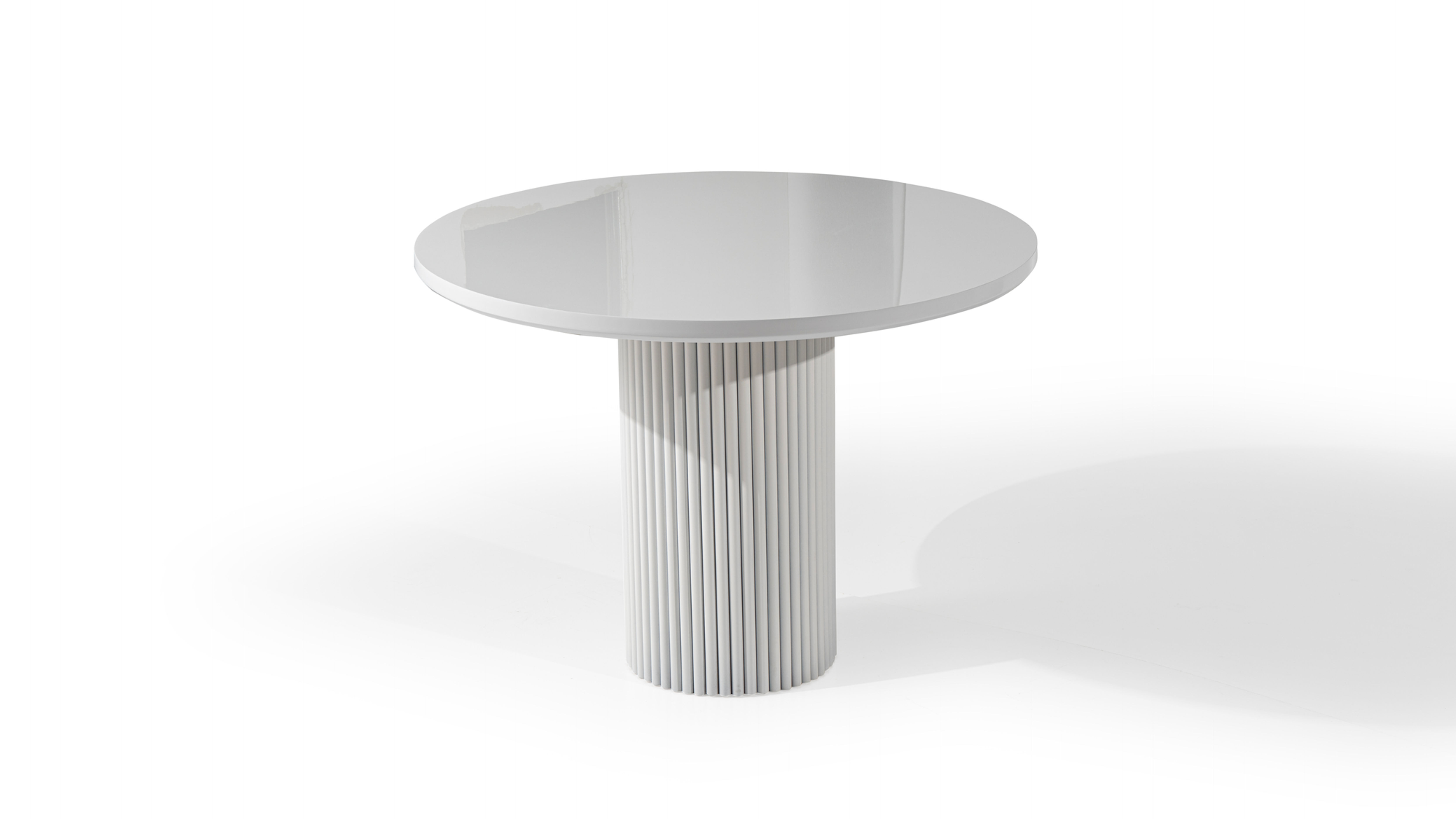 Esinti Round White Dining Table