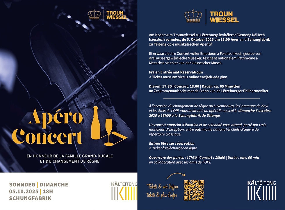 Apéro Concert Kayl - Tétange 2025