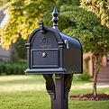 mailbox in front of a house