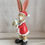 Thumbnail: Ceramic Santa Bunny Ornament
