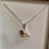 Thumbnail: Robin Silver Plated Enamelled  Charm Necklace