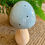 Thumbnail: Ceramic 18cm LED Mushroom/Toadstool Glow Lamp - Dove Grey