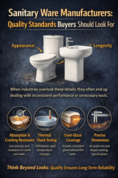Sanitary Ware Manufacturers: Quality Standards Buyers Should Look For