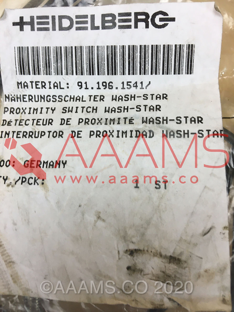 Thumbnail: PROXIMITY SWITCH WASH-STAR 91.196.1541 NEW