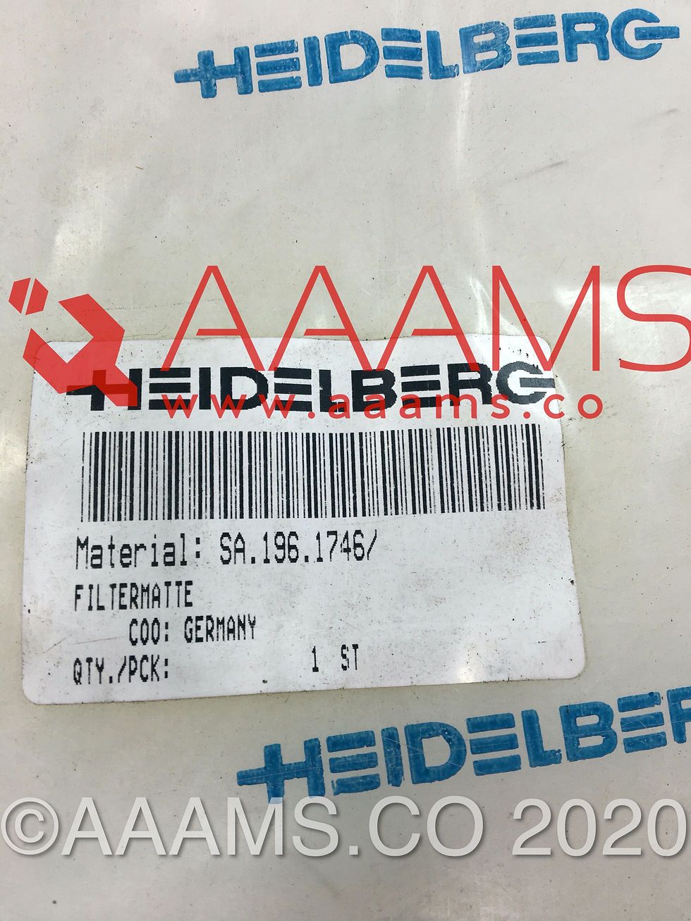 Thumbnail: FILTERING MAT     SA.196.1746     NEW