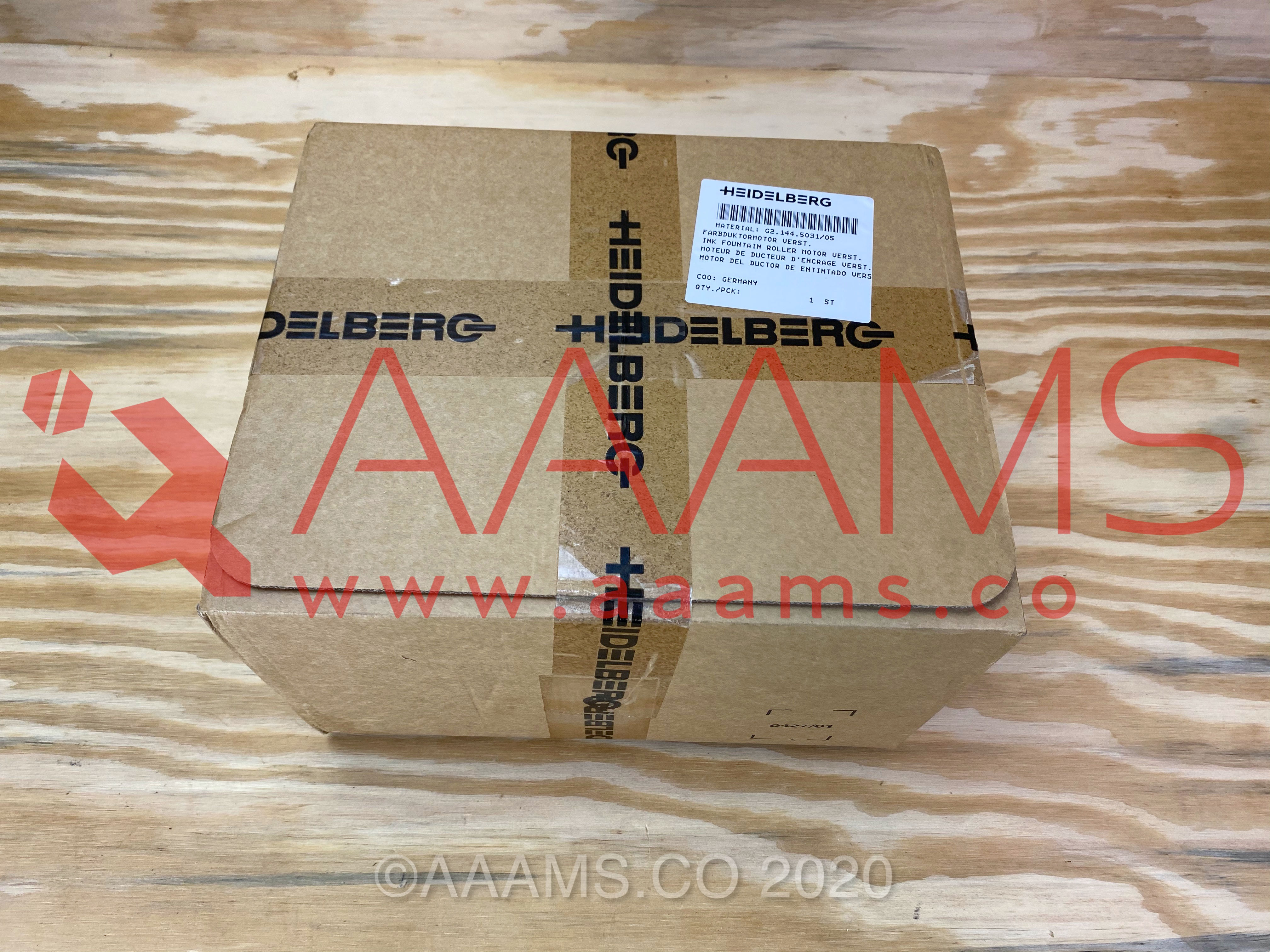 INK FOUNTAIN ROLLER MOTOR G2.144.5031/05 NEW EXCHANGE