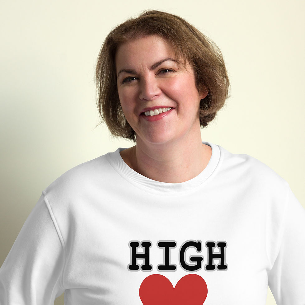Thumbnail: HIGH❤️NewYork White Organic sweatshirt