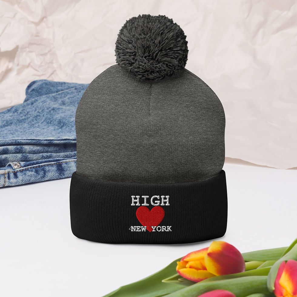 Thumbnail: HIGH❤️NewYork Pom-Pom Beanie