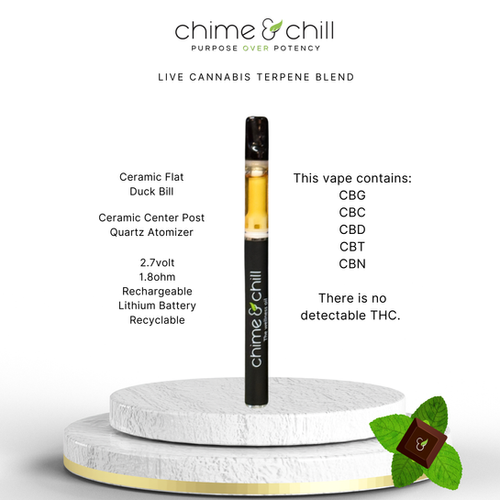 KO CBG Vape: It's MINT!, 1g AIO | Chime&Chill