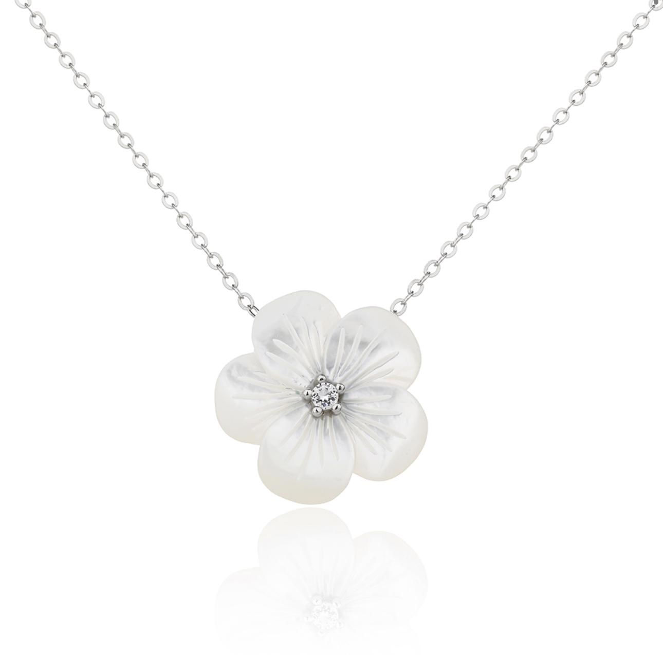 שרשרת פרח פנינה