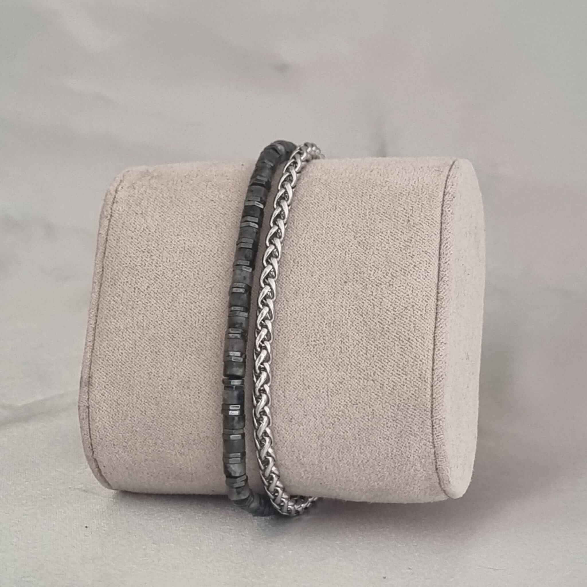 צמיד לגבר ברונו אפור