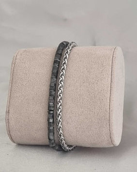 צמיד לגבר ברונו אפור