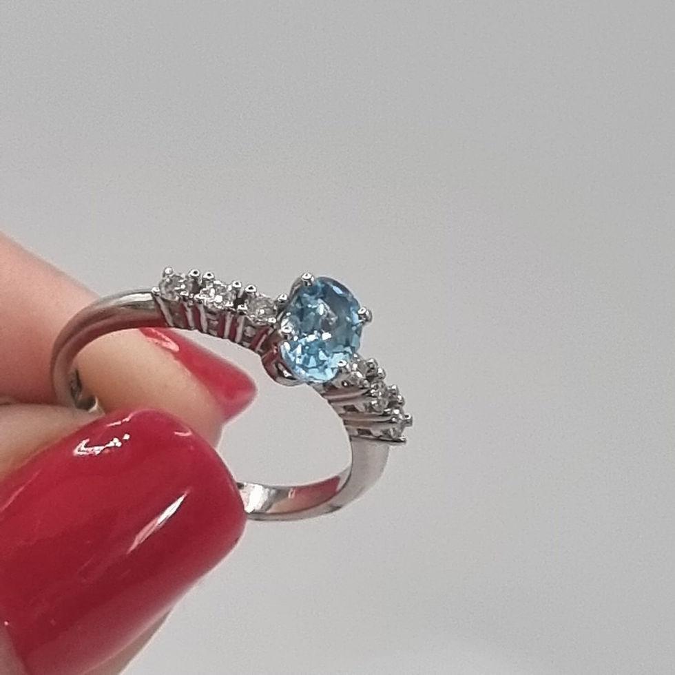 תמונה ממוזערת: טבעת יהלום טופז זהב צהוב 14 קראט