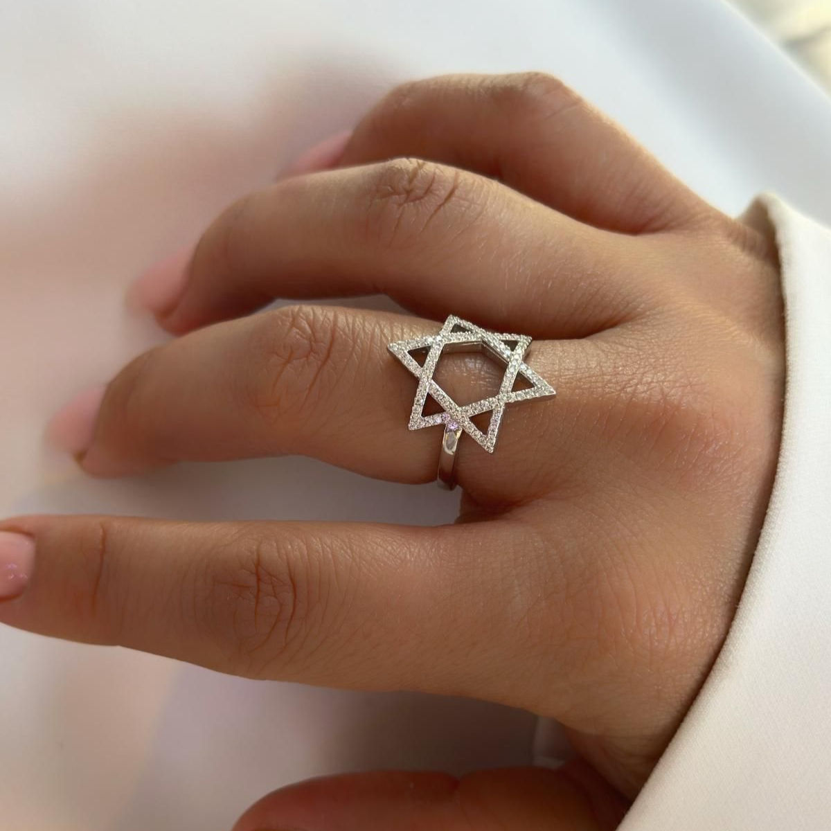 טבעת מגן דוד כסף