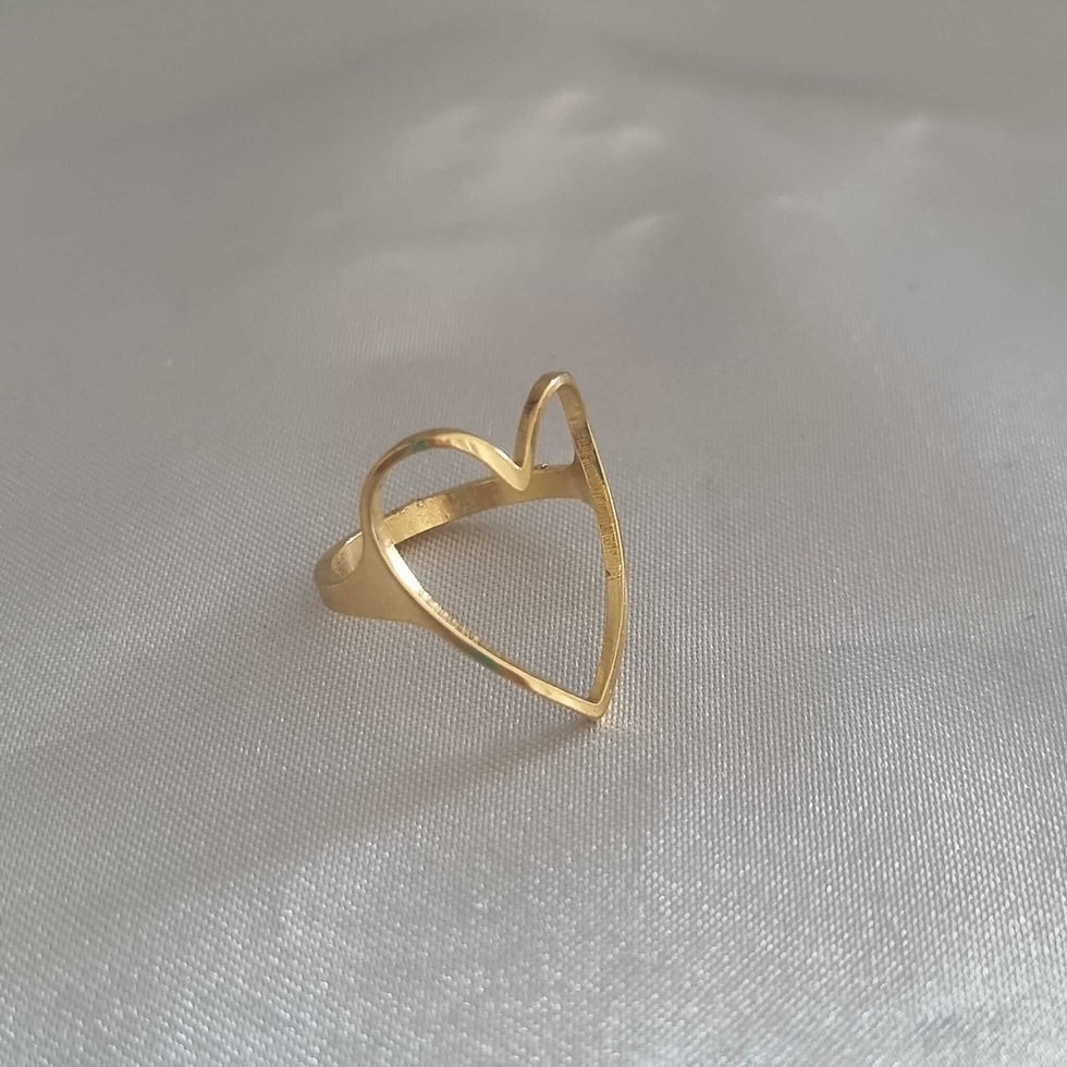 תמונה ממוזערת: טבעת לב זהב