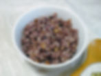 Multigrain rice made of brown rice, purple wild sweet rice, spelt or kamut berries, buckwheat, barley, millet, chickpeas, pinto beans, and adzuki beans