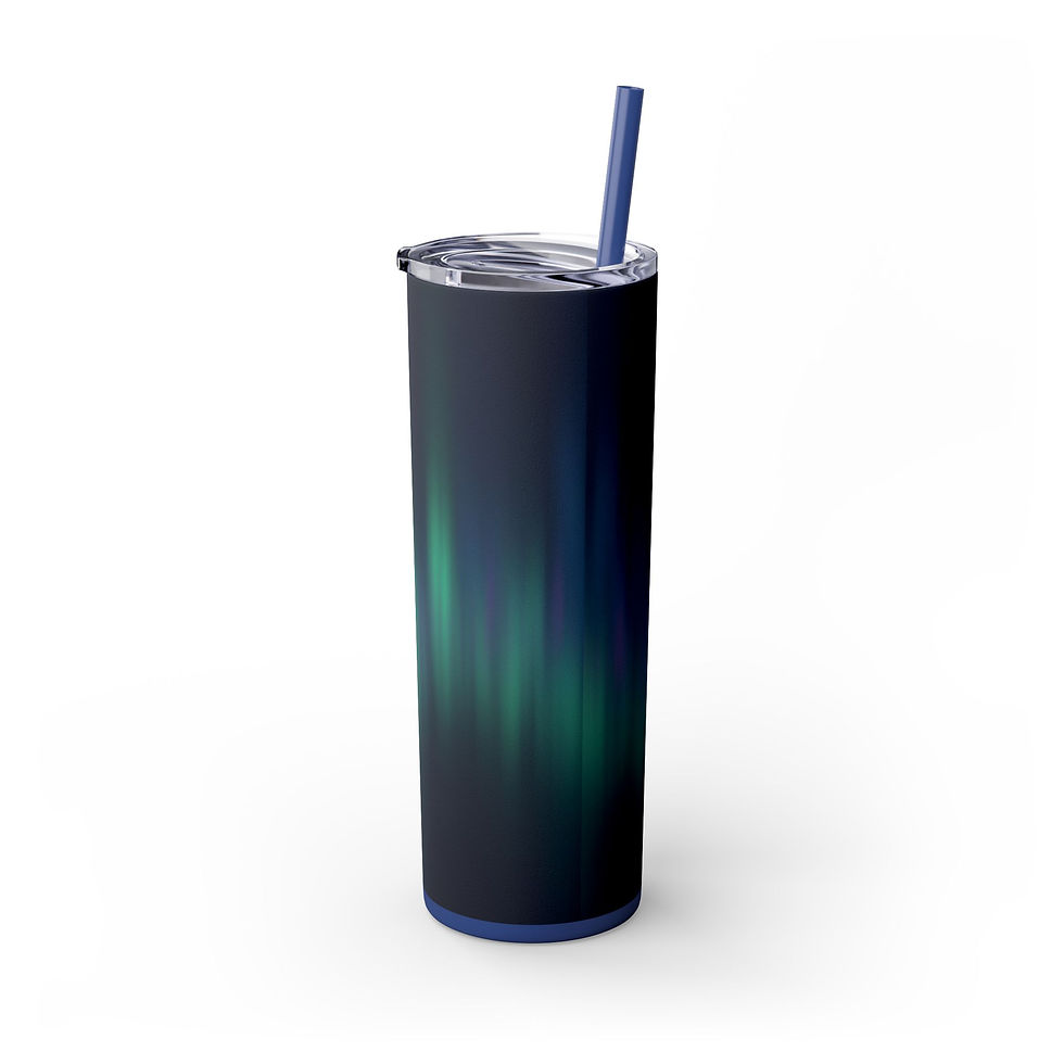 Thumbnail: Aurora Veil Skinny Tumbler, 20oz