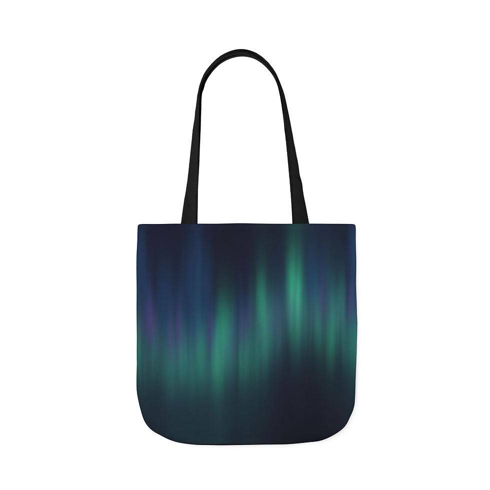 Thumbnail: Aurora Veil Canvas Tote Bag