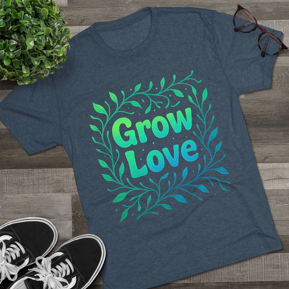 Thumbnail: Grow Love Glow Tri-Blend Crew Tee