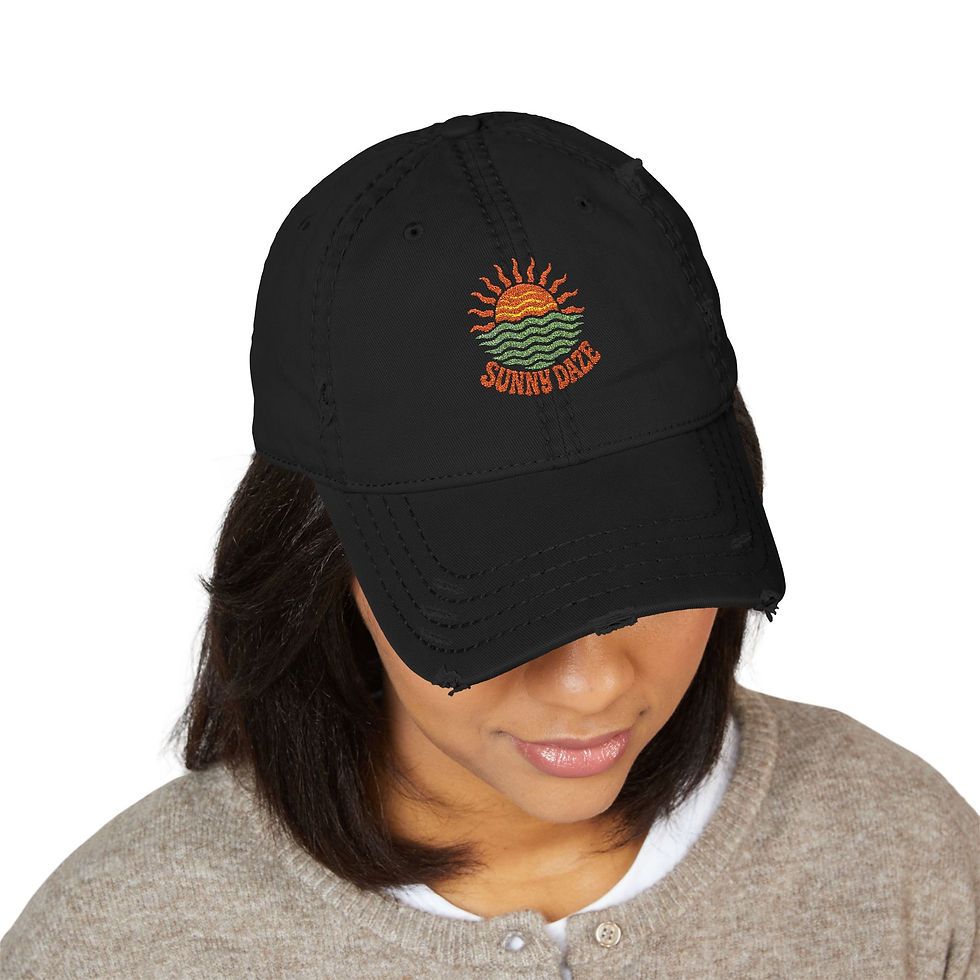Thumbnail: Sunny Daze Retro Distressed Hat (Embroidery)