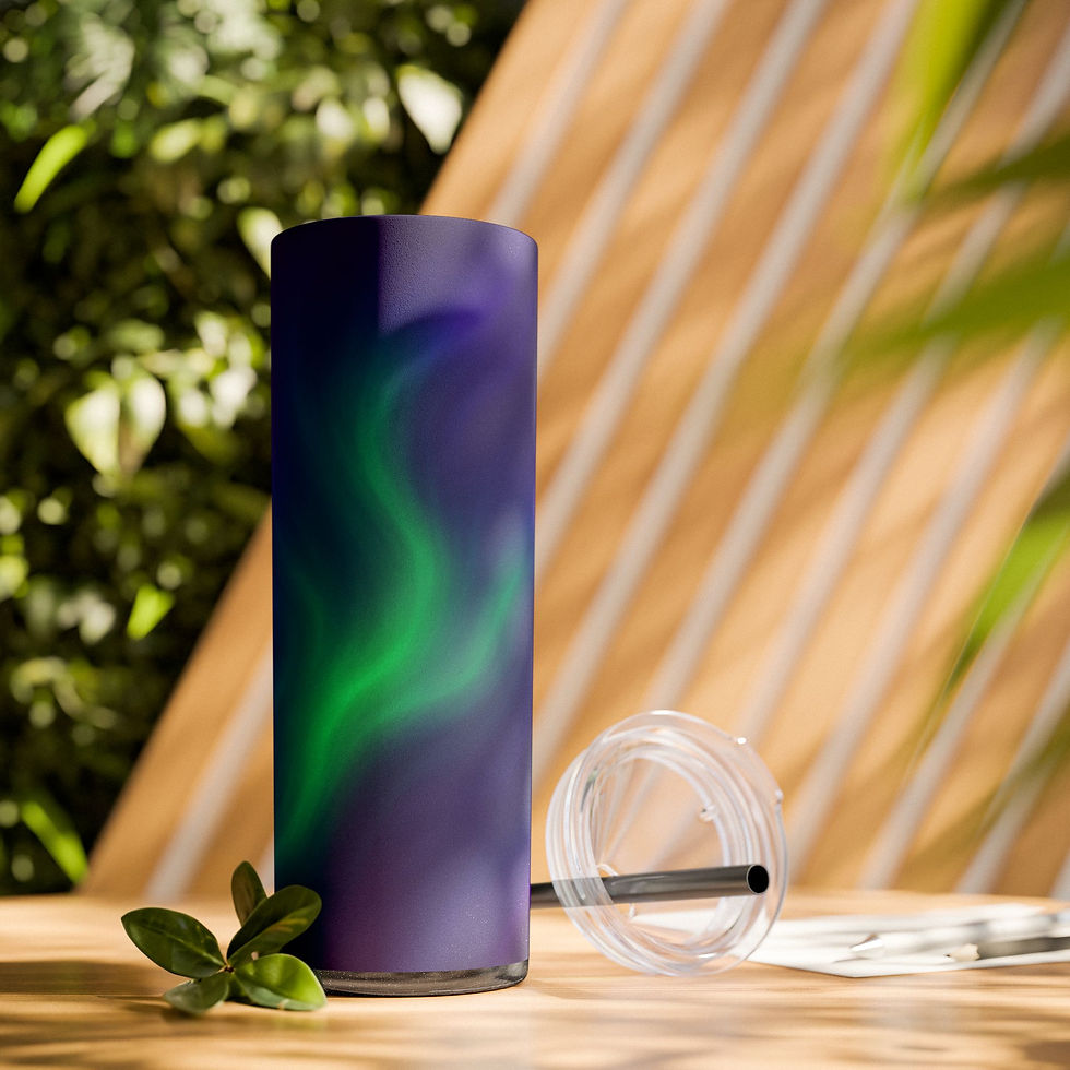 Thumbnail: Electric Aurora Skinny Tumbler, 20oz