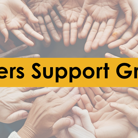 Carers Support Group Meeting 11 September 2 pm.