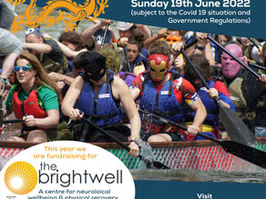 How’s this for an exciting way to raise funds for The Brightwell? Dragon Boat Racing!