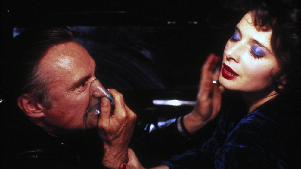 Dennis Hopper en Isabella Rossellini in 'Blue velvet'