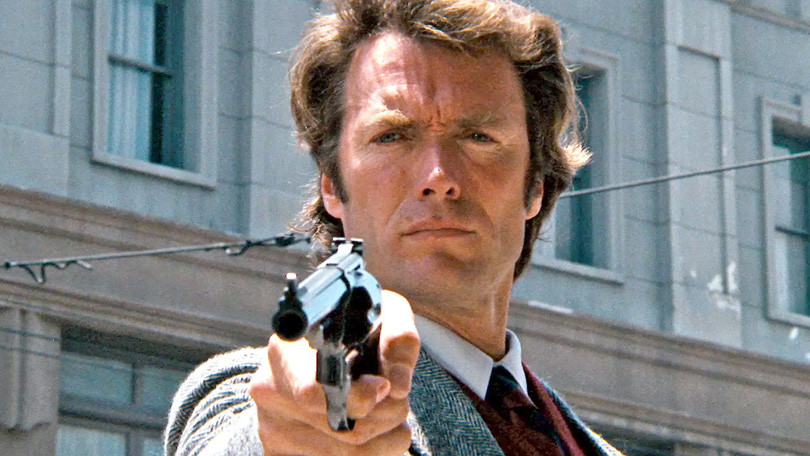 Clint Eastwood als driftkikker-detective Harry Callahan in 'Dirty Harry'