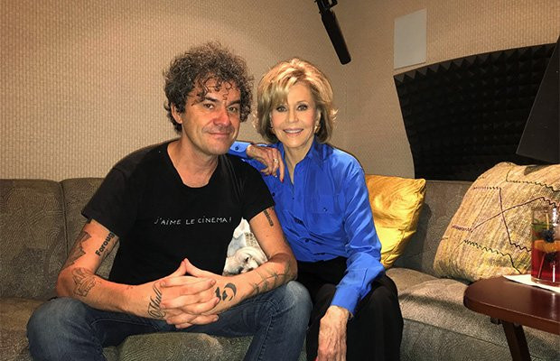 Mark Cousins bij een van de vertellers van 'Women make film', Jane Fonda