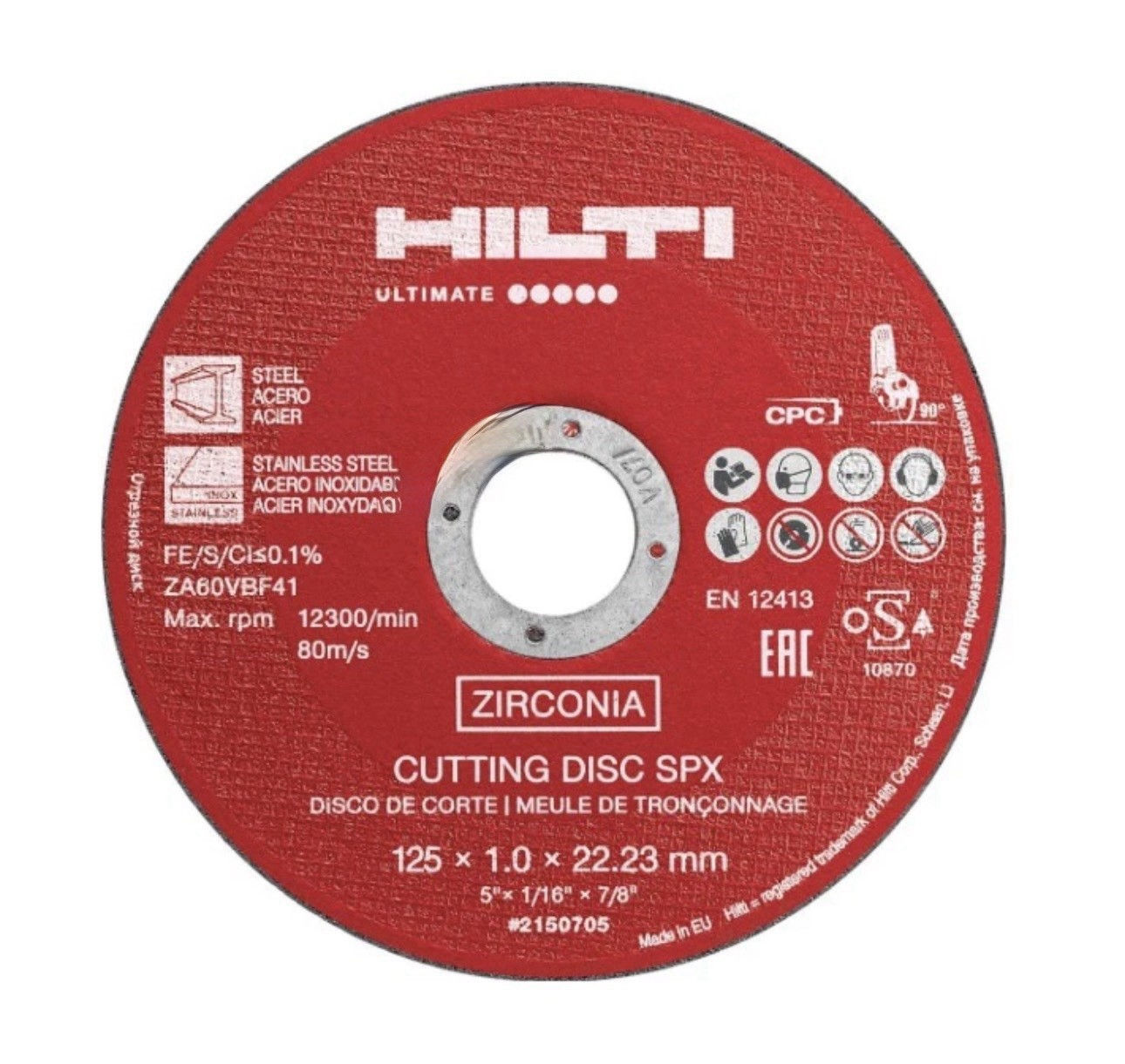 Hilti SPX Trennscheibe AC-D SPX 125x1.0 #2150705 Inhalt 100 Stück