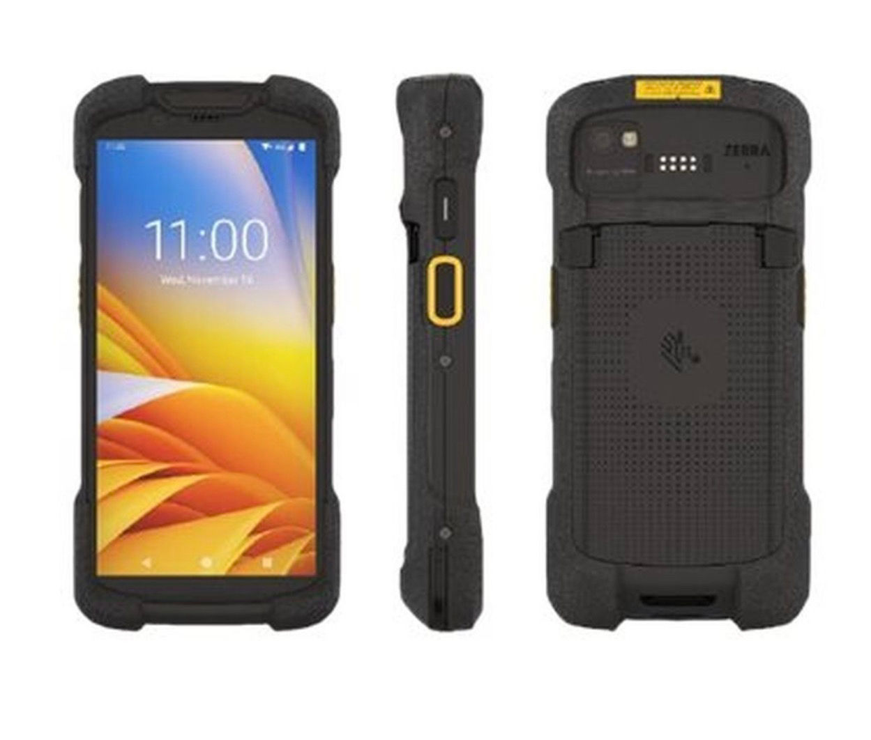 Zebra TC78 Barcode-Scanner robust Android 64 GB 15,2 cm (6") Schwarz/Gelb