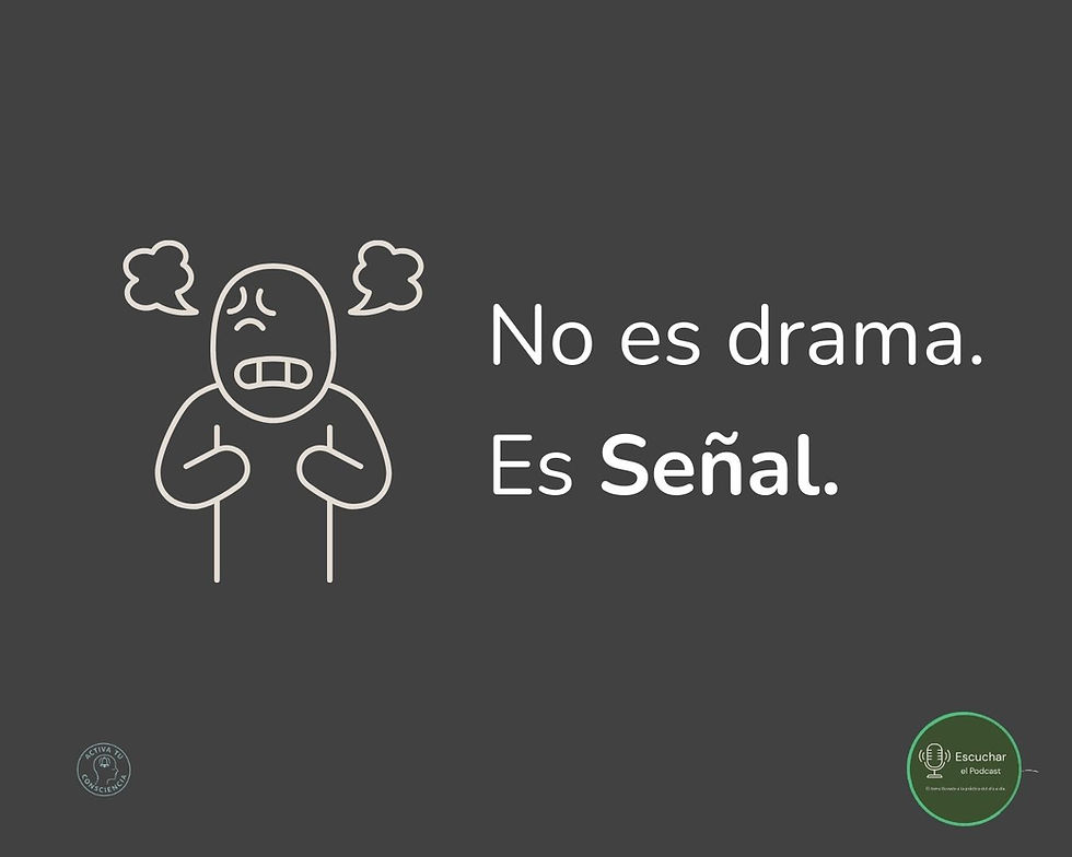 No es drama. Es señal.