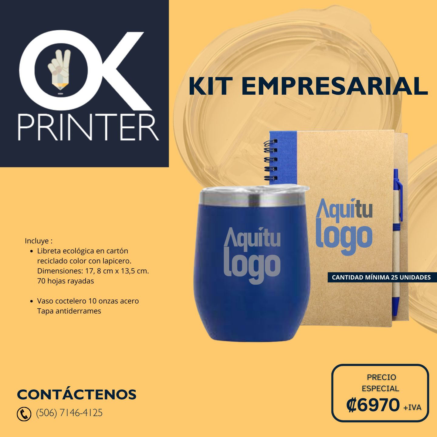Kit Vaso Coctelero y Libreta 
