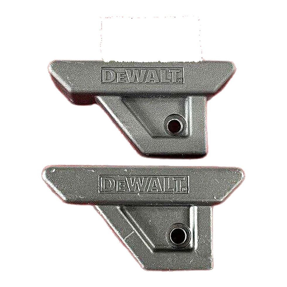 Thumbnail: 2x Genuine Dewalt Metal Endcap Plate For DE7023 DE7033 Mitre Chopsaw Leg Stand