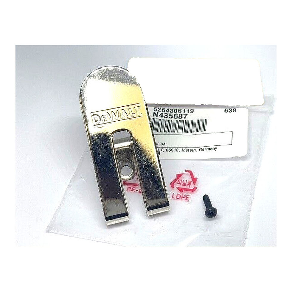 Thumbnail: GENUINE DEWALT N435687 BELT CLIP HOOK & SCREW FOR XR 18V DCF620 DRYWALL GUN