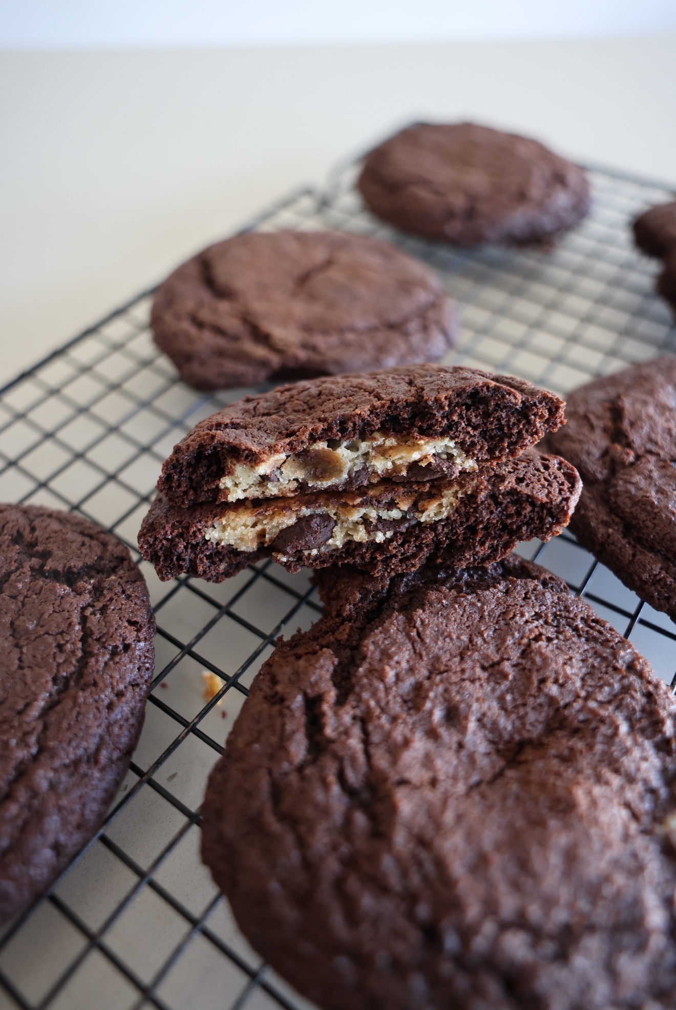 Cookie Dough Stuffed Chocolate Cookies