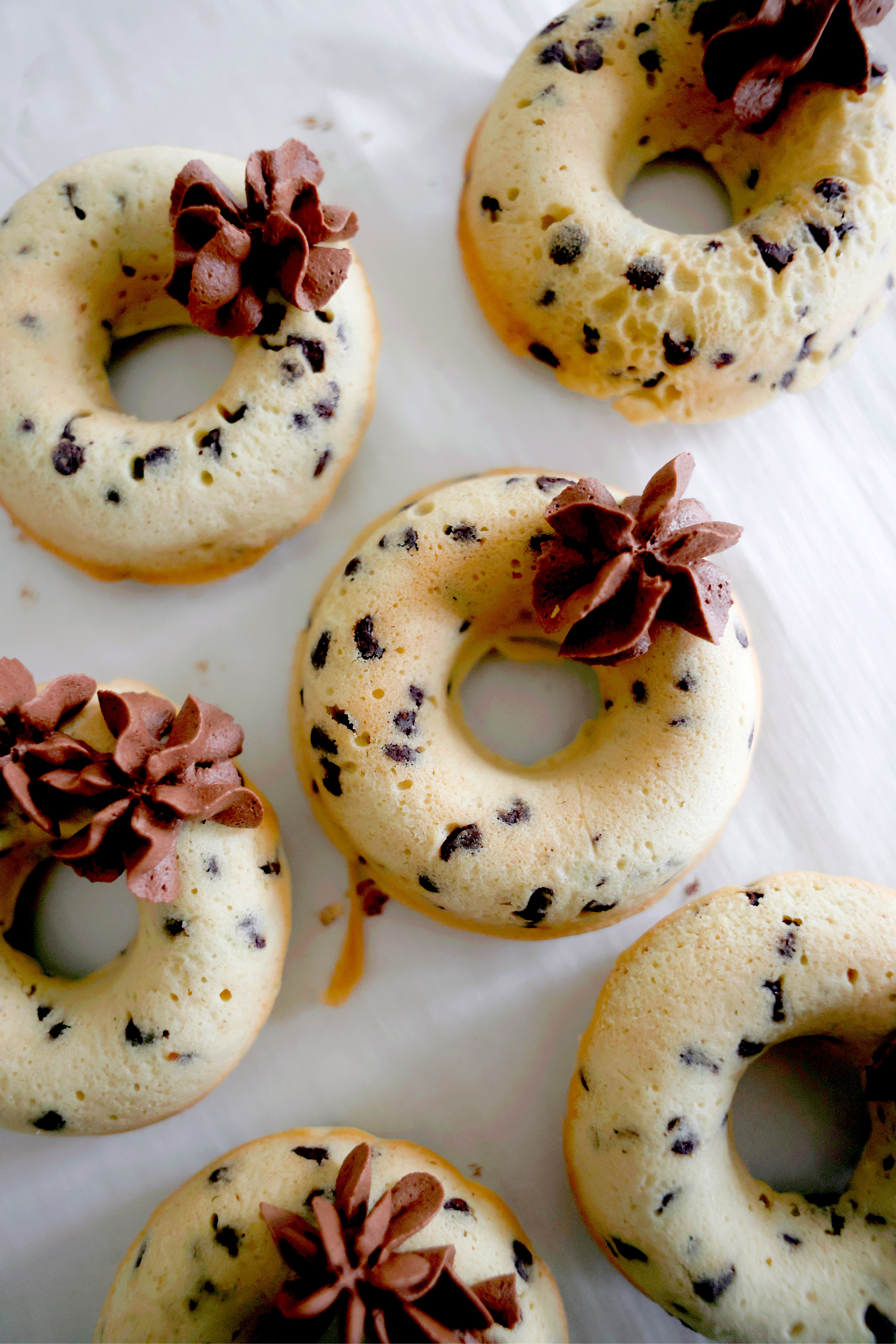 Baked Chocolate Chip Donuts