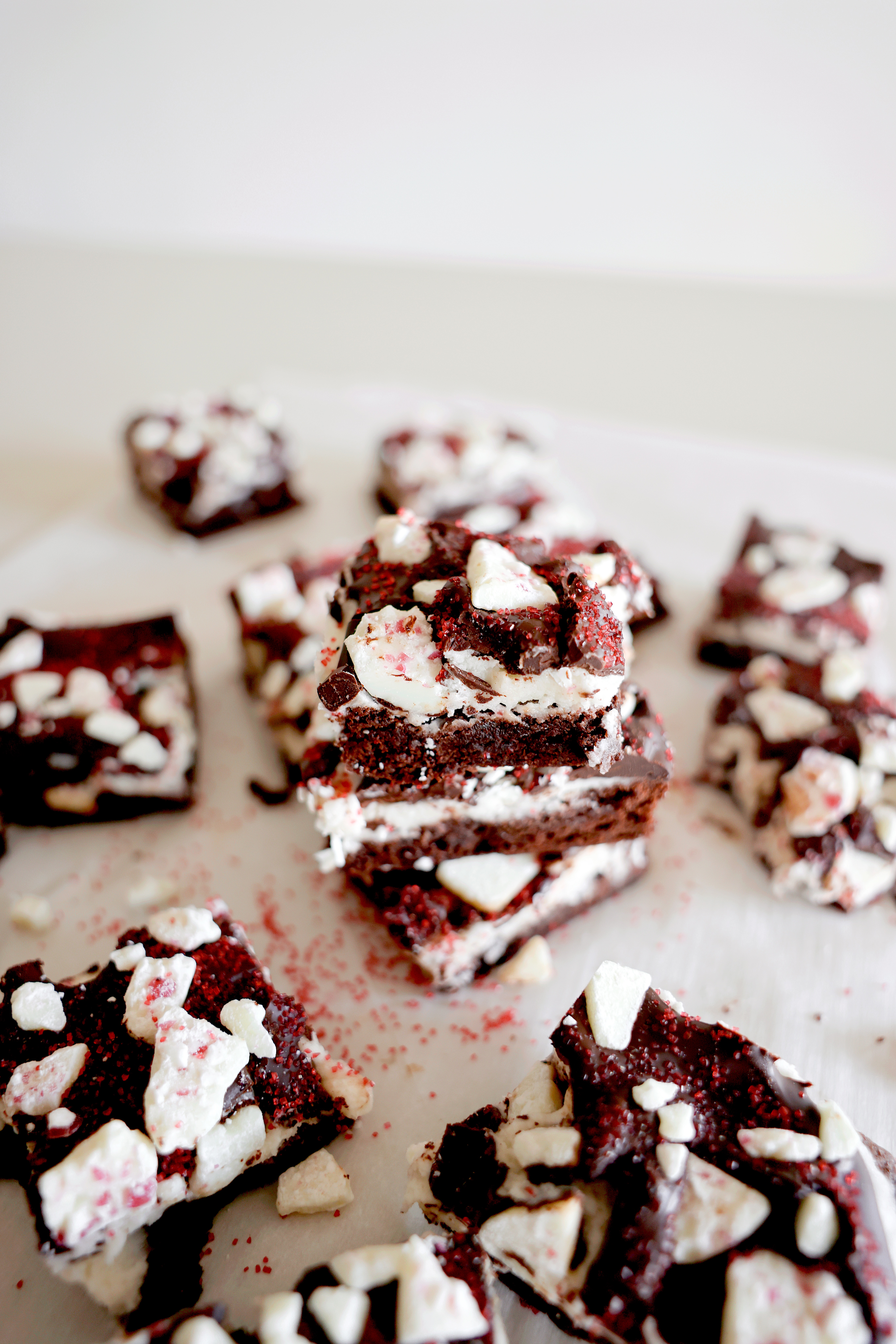 Peppermint Bark Brownies